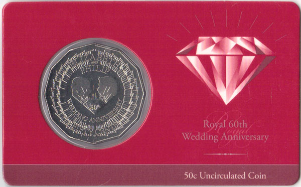 2007 Australia 50 Cents (Royal Diamond Wedding) K000015